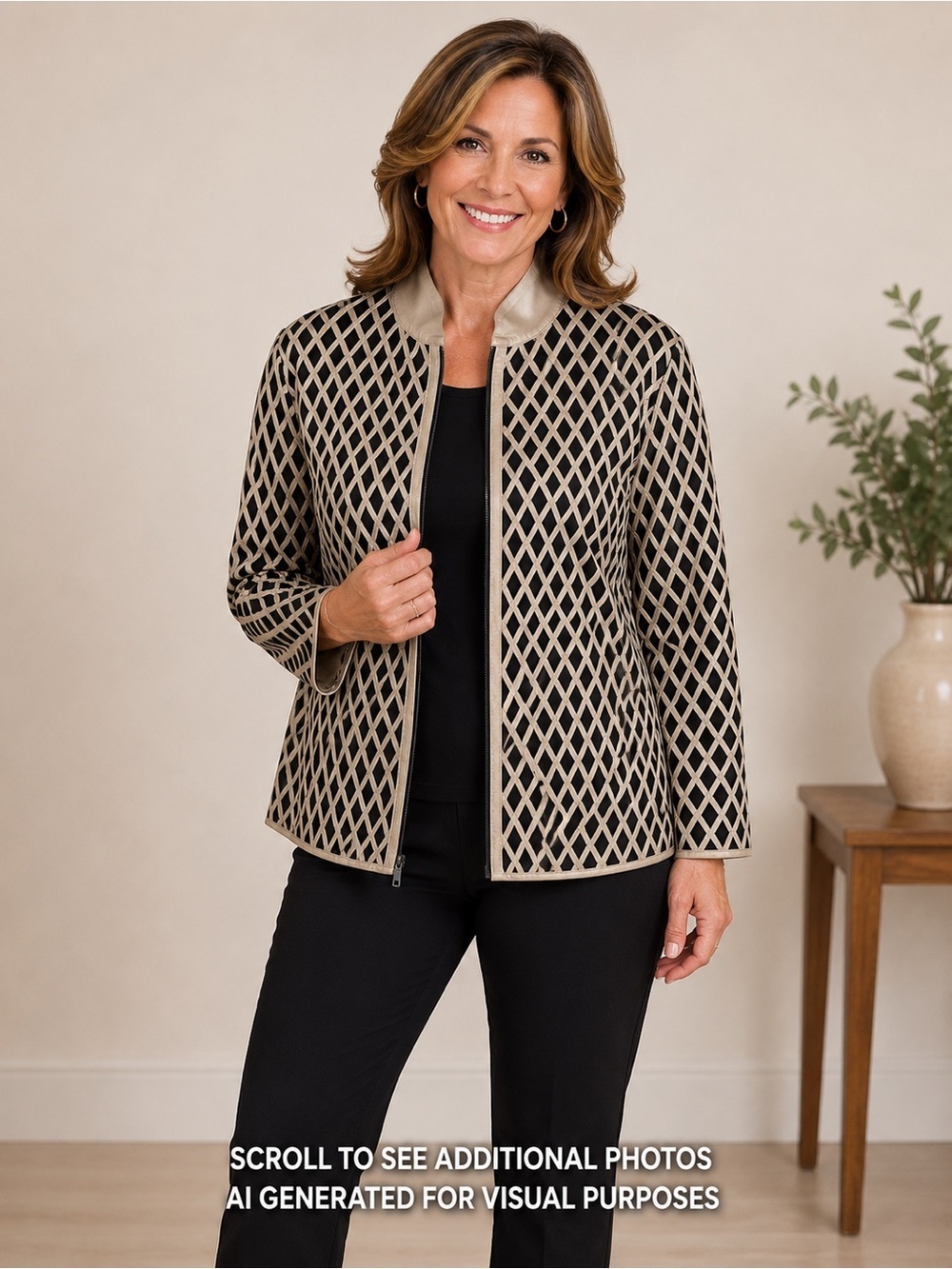 Natto Jacket Size XL Genuine Leather Diamond Lattice Mesh Unique Vintage